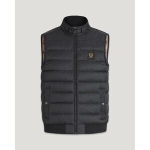 Belstaff Circuit Down Filled Black Puffer Vest Gilet Bodywarmer Size US 42 Men's